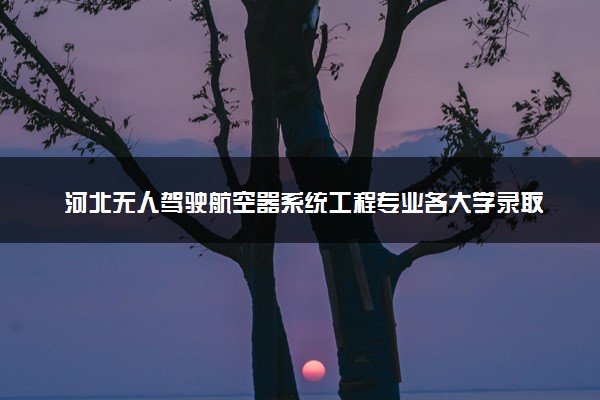 河北无人驾驶航空器系统工程专业各大学录取分数线：最低480分能上 开设院校及位次