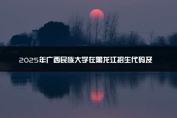 2025年广西民族大学在黑龙江招生代码及专业代码 广西民族大学黑龙江代码是多少？怎么查询？