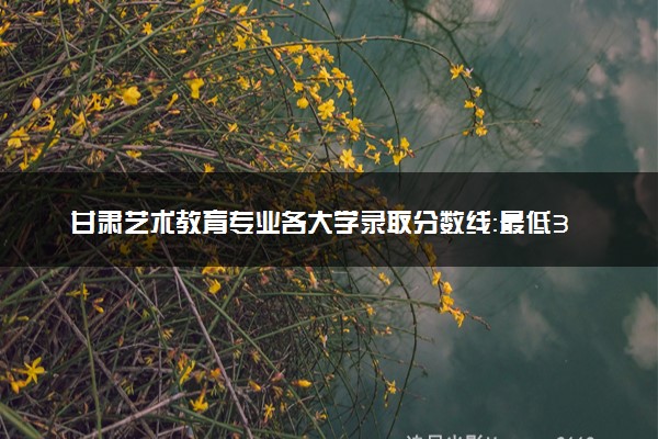 甘肃艺术教育专业各大学录取分数线：最低351分能上 开设院校及位次