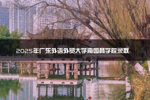 2025年广东外语外贸大学南国商学院录取时间及查询网址入口 录取结果什么时候公布