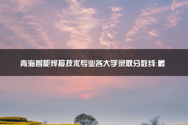 青海智能焊接技术专业各大学录取分数线：最低233分能上 开设院校及位次