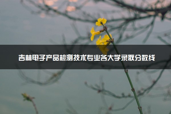 吉林电子产品检测技术专业各大学录取分数线：最低408分能上 开设院校及位次