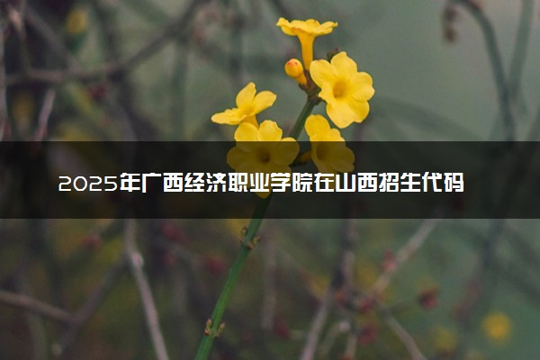 2025年广西经济职业学院在山西招生代码：5433 专业代码及报考指南