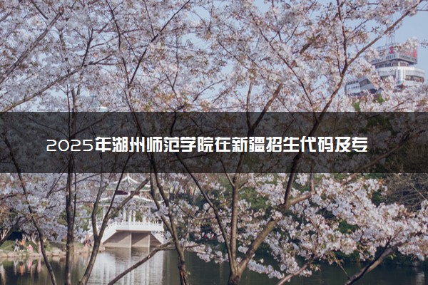 2025年湖州师范学院在新疆招生代码及专业代码 湖州师范学院新疆代码是多少？怎么查询？
