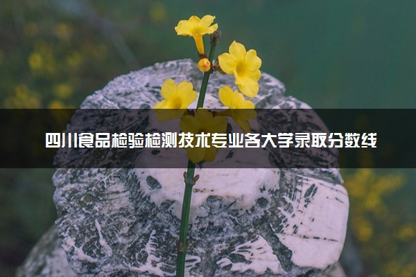 四川食品检验检测技术专业各大学录取分数线：最低258分能上 开设院校及位次