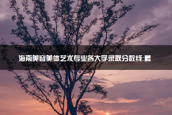 海南美容美体艺术专业各大学录取分数线：最低492分能上 开设院校及位次