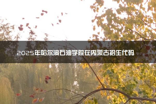2025年哈尔滨石油学院在内蒙古招生代码：C12 专业代码及报考指南