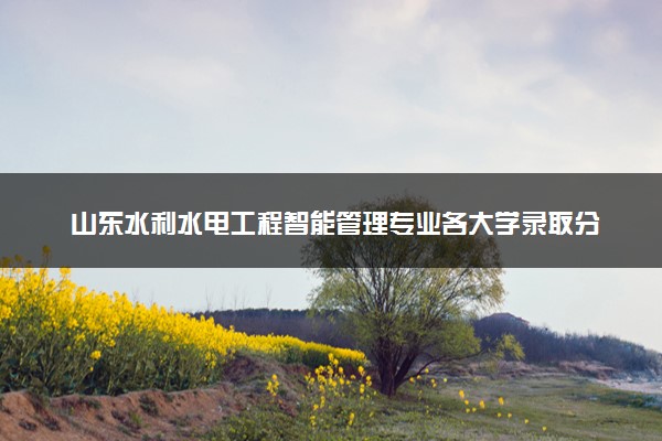 山东水利水电工程智能管理专业各大学录取分数线：最低439分能上 开设院校及位次