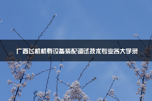 广西飞机机载设备装配调试技术专业各大学录取分数线：最低240分能上 开设院校及位次