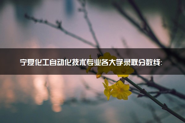 宁夏化工自动化技术专业各大学录取分数线：最低311分能上 开设院校及位次