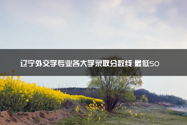 辽宁外交学专业各大学录取分数线：最低509分能上 开设院校及位次